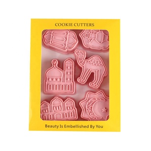 6 pièces/boîte Ramadan Eid Mubarak islamique musulman gâteau outil de cuisson Biscuit moule Eid <span class=keywords><strong>emporte</strong></span>-pièce - Product Image 2