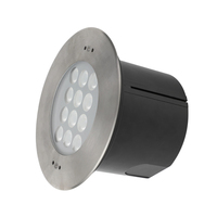 IP68 316SS LED lumière souterraine piscines 12W/36W lampe encastrée contrôleur DMX blanc/bleu étang acier inoxydable verre 12V