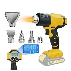 Pistolet à air chaud portable à batterie lithium, haute puissance, rechargeable, à température réglable, pour usage transfrontalier, idéal pour le <span class=keywords><strong>chauffage</strong></span> de films thermorétractables - Product Image 2