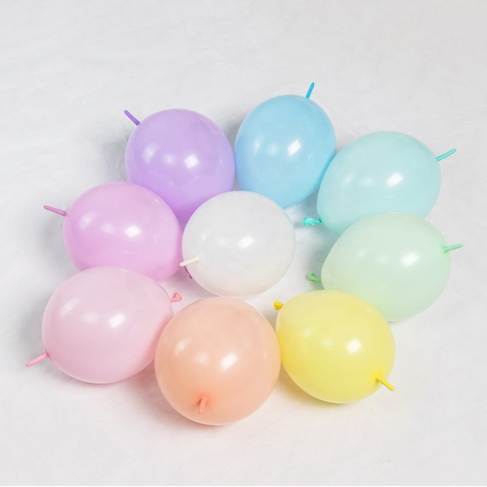 High Quality Happy Birthday Christmas Party Decorations 100% Natural Latex Single 12 Inch Link Tail Balloon