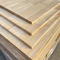 Panneau en bois de caoutchouc massif collé sur mesure, épaisseur 20 mm 25 mm, qualité mobilier, planche droite