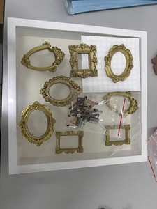 Kit de <span class=keywords><strong>cadre</strong></span> de présentation d'ombres et de silhouettes DIY Mini Musée avec mini cadres dorés, ensemble de cadres <span class=keywords><strong>photo</strong></span> personnalisables pour figurines miniatures - Product Image 5