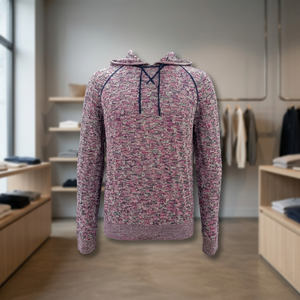 Sudadera con Capucha para Hombre, Cuello Redondo, Tejido de Punto, Colores Combinados, Estilo Casual Urbano - Product Image 1