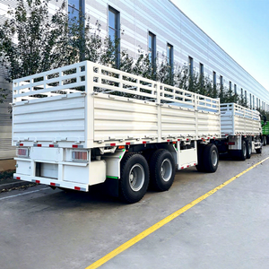 Eleph 20ft 40ft Container Flat Bed Twin Cargo <b>Trailer</b> Superlink Side Wall Semi <b>Trailer</b> - Product Image 1
