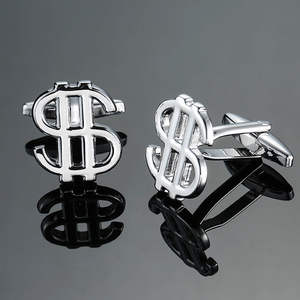 Boutons de manchette maçonniques pour hommes, boutons de manchette pour chemise française, vente en gros, logo de parti politique, logo maçonnique dollar - Product Image 2