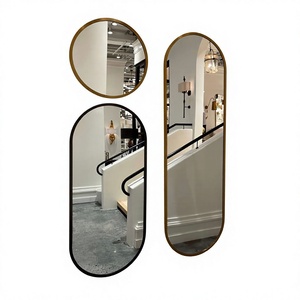 Modern Round <b>Wall</b> <b>Mirror</b> <b>Set</b> Iron Frame Decorative <b>Mirror</b> for Home Interior Hotel decoration - Product Image 3