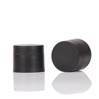 Vente en gros en stock, faible MOQ, pots à crème vides en plastique PP à double paroi de 5g à 30g, pots à crème noirs mats avec étiquette personnalisée en promotion