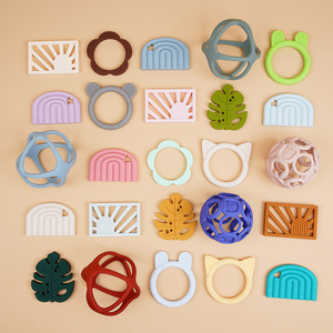 Bán buôn BPA free cấp thực phẩm Silicone Chewable mọc răng đồ chơi phim hoạt hình động vật bé teethers Silicone Teether - Product Image 6