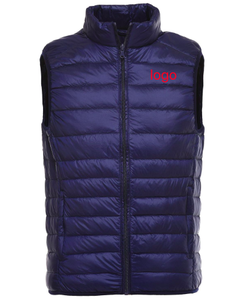 <span class=keywords><strong>Giacca</strong></span> con Logo personalizzato all'ingrosso piumino Casual leggero invernale caldo gilet nero in poliestere uomo <span class=keywords><strong>senza</strong></span> cappuccio gilet formale - Product Image 5