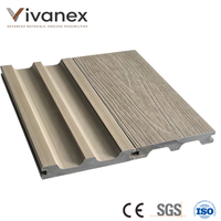 Installation facile, faible entretien, résistant aux UV, panneaux décoratifs extérieurs, terrasse en bois composite plastique WPC pour jardin