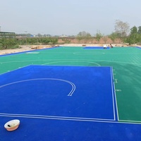 Modernes Design Neue PP Verzahnte Sportbodenplatten für Innen-/Außen-Basketballplätze Schulen Rutschfest Wasserdicht