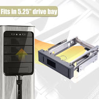Nuevo Diseño de Carcasa de PC de Plástico ABS, Bahía Única Interna para Disco Duro SATA de 3.5'', Soporte de Montaje, Adaptador