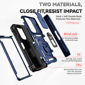 Funda de teléfono protectora antichoque de buena calidad para Samsung Galaxy <span class=keywords><strong>Z</strong></span> Flip 6 5 3 Defender Cover Soporte giratorio <span class=keywords><strong>Z</strong></span> <span class=keywords><strong>Fold</strong></span> 6 5 <span class=keywords><strong>4</strong></span> - Product Image 4