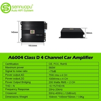 Sennuopu — amplificateur de puissance audio de voiture, pour automobile à 4 canaux, de classe d