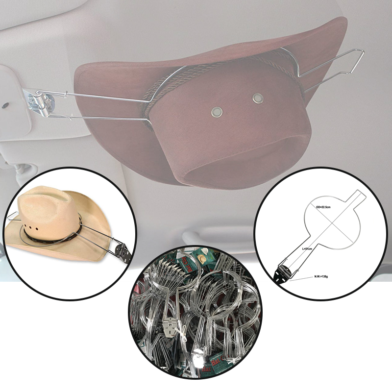 Современный стиль Западная ковбойская вешалка для экономии шляп или зажим для шляпы из нержавеющей стали держатель кронштейн для автомобиля и багажника