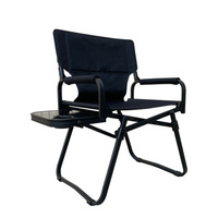 Table d'appoint pliante à hauteur réglable, tube en aluminium personnalisé avec toile, chaise de réalisateur pliable de haute qualité pour l'extérieur