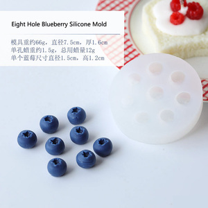 Khuôn Silicon Mô Phỏng Quả Dâu Tây Quả Mâm Xôi Quả Việt Quất Hoang Dã Khuôn Nến Thơm Làm Bánh Sô Cô La - Product Image 6