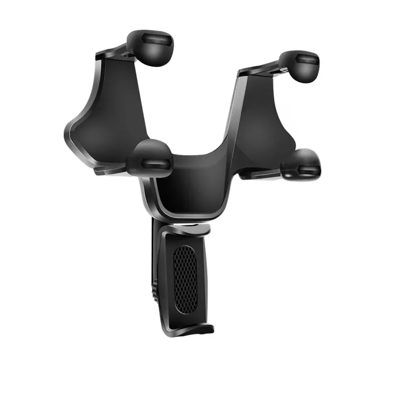 Vehicle Rear View Mirror Phone Holder Mount Universal Smartphone Cradle CompatibleにiPhone 12