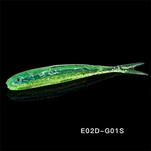 Señuelo de Pesca Suave LUTAC Slow Sinking Killer Whale, 75mm 2.0g, 10 Piezas, Cebo Artificial para Agua Dulce y Salada, Venta al por Mayor Personalizada OEM - Product Image 1