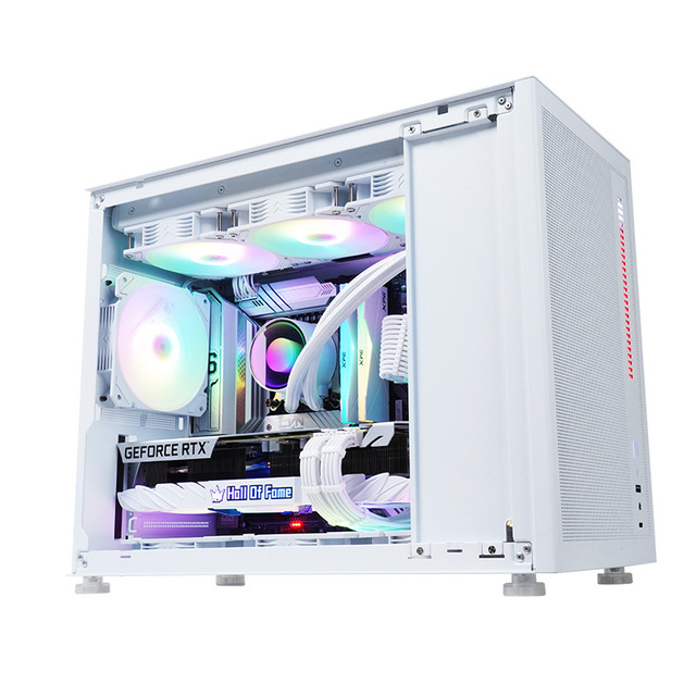 Lovingcool New DIY Graffiti Design Cooler CPU Gaming PC Case M-ATX/ITX Desktop Computer Case with USB 3.0 and Type C Interface