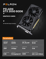 Carte graphique de jeu à bas prix GeForce RTX 3050 6 Go GDDR6 RTX3050 6 Go 96 bits double ventilateur pour PC