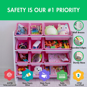 Organisateur de jouets Dream Space pour filles Organizador De Juguetes Minnie Mouse Room Decor Toys & Bed Essentials - Product Image 4