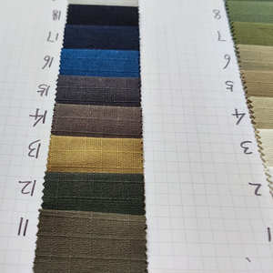 PRÊT en STOCK poids lourd 100% <span class=keywords><strong>coton</strong></span> <span class=keywords><strong>popeline</strong></span> vérifier réactif teint Jacquard <span class=keywords><strong>tissu</strong></span> 270gsm 7mm Ripstop solide Cargo pantalon <span class=keywords><strong>tissu</strong></span> - Product Image 6