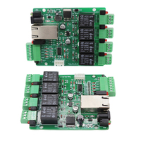 Contrôleur de relais Ethernet 4 canaux WST-IO424TCP DC9V-35V RJ45 TCP/IP pour la maison intelligente IoT