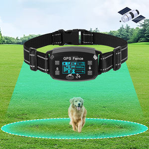 Fábrica al por mayor portátil inteligente GPS inalámbrico cerca del perro collar de entrenamiento impermeable eléctrico sistema de contención de mascotas de plástico - Product Image 1