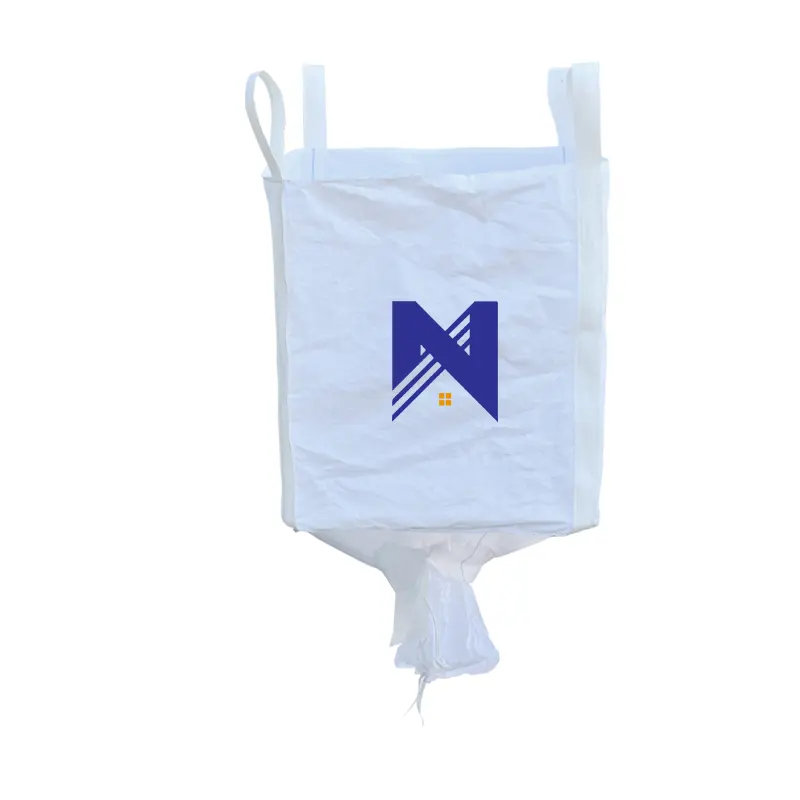 Wadah fleksibel tas khusus pasir semen kantong soda kaustik menggunakan kain Polipropilena dengan tambahan terhadap sinar UV 220gsm
