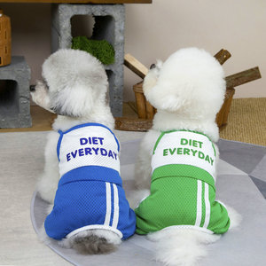 Combinaison Sportive en Maille Respirante pour Chien, Tenue d'Été à Quatre Pattes pour Petits Chiens, Vêtements pour Animaux de Compagnie - Product Image 1