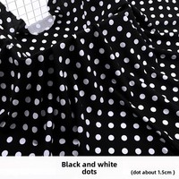Tissu brocart en coton artificiel épais imprimé à pois pour l'été, idéal pour les vêtements d'intérieur et les pyjamas pour garçons