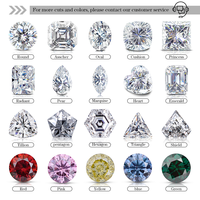 Prix de gros Gra d Colorring VVS 0.8mm à 3mm Rond Moissanite Mêlée Diamant Glacé sur Montre, Lunettes et Bijoux Hiphop