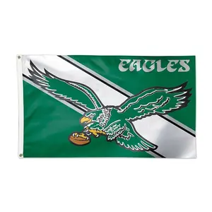 Sport Philadelphia Eagles Wechselflagge 3' x 5' (1973-1995 Wechselflagge Eagles Fliegendes Logo) Banner Flagge