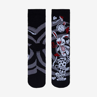 Rétro Gothique Foncé Crâne Squelette Poupée Équipage Chaussettes Élastique Unisexe Coton Femmes Hommes Drôle Bas Nouveauté Harajuku Chic Boho Chaussettes