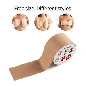 BoobTape Kit para senos grandes, copa de silicona, pétalos de pecho, pegatinas de satén para pezones, cinta para senos, accesorios íntimos - Product Image 3