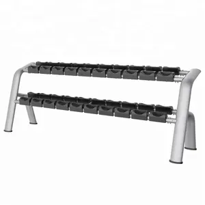 Best Quality Commercial Fitness Equipment Heavy Duty Gym Equipment 2 Layers Dumbbell Rack For Training