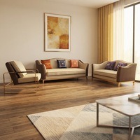 Ensemble de canapés modulaires en cuir PU moderne pour appartement, salon, hôtel