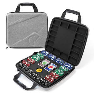 Carry 1000/2000 Clay Casino Chip Set Poker Eva Case Box Bag, Bộ Chip Poker Cho Trò Chơi Gia Đình - Product Image 1