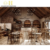 Comptoir de café personnalisé de haute qualité, design en bois, comptoir de présentation de boulangerie, comptoir de bar de café