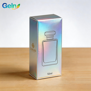 经济实惠的香水瓶盒 - 定制徽标单件折叠包装，适用于香水瓶批发和电子商务 - Product Image 1