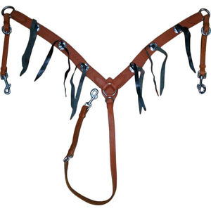 Comodidad y Durabilidad Óptimas: Pechera de Cuero Premium de Alta Calidad para Caballo con Correas Ajustables - Product Image 4