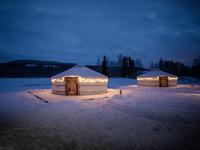 Yourte mongole de haute qualité pour vivre et maison en forme de dôme Igloo pour la famille, yourte de camping en plein air imperméable