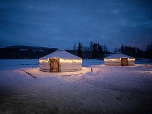 Yurt Mongolia Berkualitas Tinggi untuk Hunian dan Rumah Kubah Igloo untuk Keluarga, Tenda Yurt Tahan Air untuk Berkemah di Luar Ruangan - Product Image 3