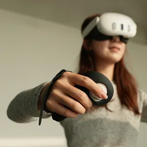 Kivi tasarım genişletilmiş yüksek kaliteli kaymaz silikon koruyucu tutma kapağı Oculus VR dokunmatik kavrama için pil değiştirme fonksiyonu