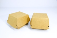 Boîte à emporter personnalisée avec logo, en carton kraft recyclé, écologique, biodégradable, pour la restauration rapide, les sushis, les hot-dogs, les frites