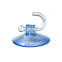 Ventouse transparente en PVC de 8 cm de diamètre pour verre, type aspiration, crochet de plafond intégré sans trace pour rangement DIY