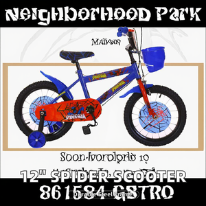 Nouvelle <span class=keywords><strong>trottinette</strong></span> pour enfants de 12 pouces, série <span class=keywords><strong>Spiderman</strong></span>, avec frein, roue à une vitesse, fourche en acier, roues d'apprentissage, suspension de fourche - Product Image 2