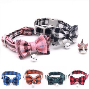 Lindo <span class=keywords><strong>Collar</strong></span> para Gato con Lazo de Mariposa y Campana, Ajustable, con Correa a Juego para Gatitos y Perros Pequeños, Anillo para el Cuello para Pasear Mascotas - Product Image 4