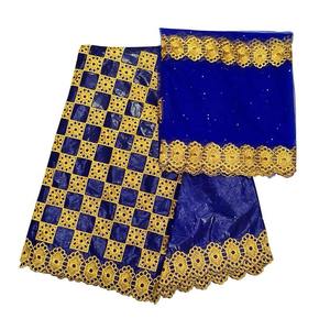 Offre Spéciale <span class=keywords><strong>Bazin</strong></span> Brodé, 5+2 Yards, Style Nigérian, <span class=keywords><strong>Bazin</strong></span> <span class=keywords><strong>Blanc</strong></span> 100% Coton - Product Image 5